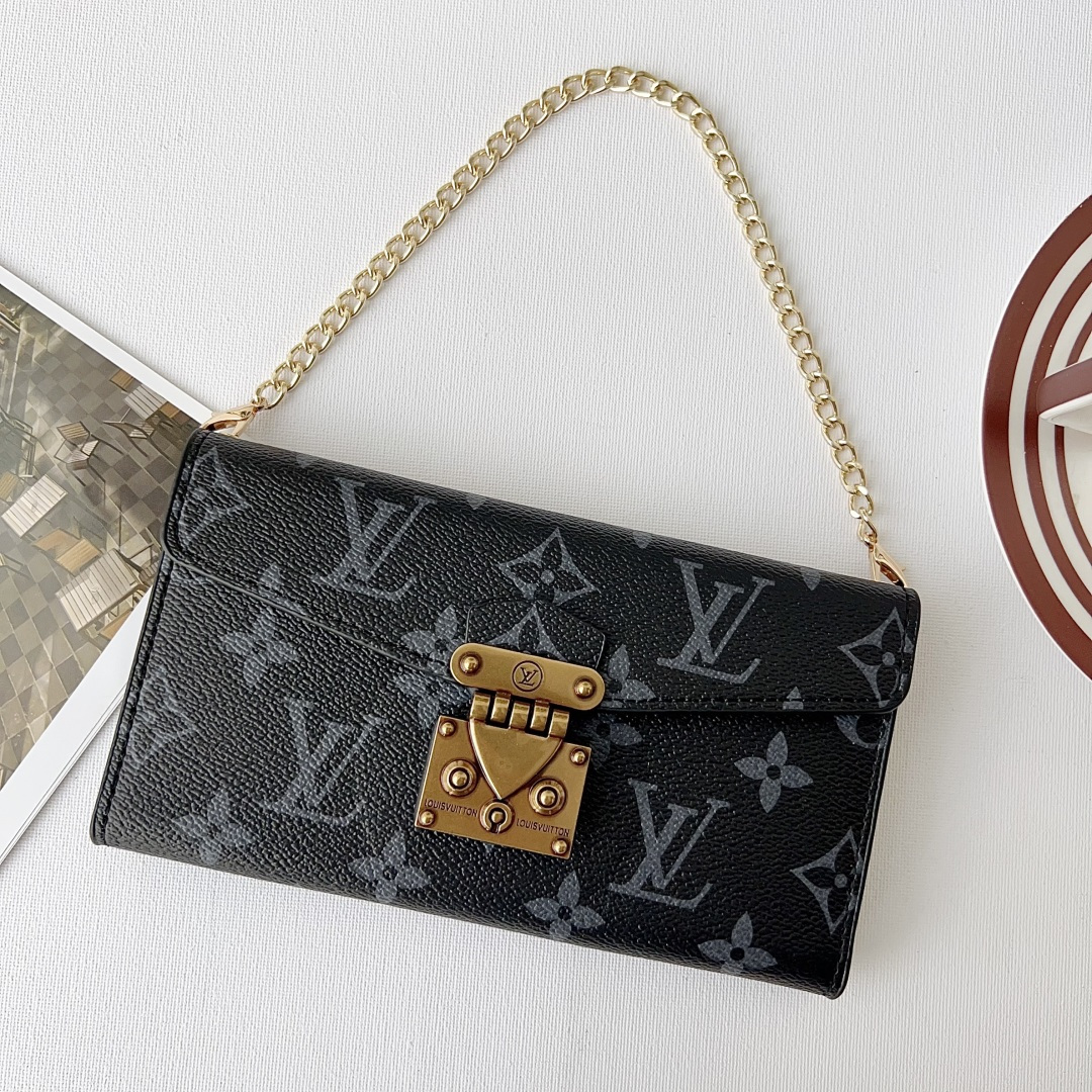Louis Vuitton & Gucci Luxury Monogram Wallet Crossbody Phone Purse Case
