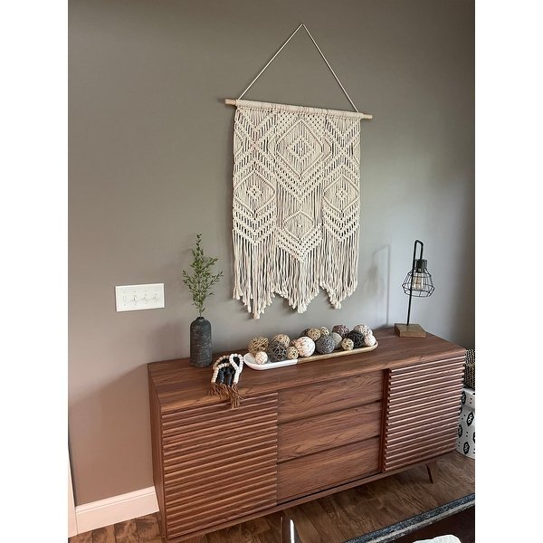 Carson Carrington Lagered Sideboard Buffet Table - Walnut