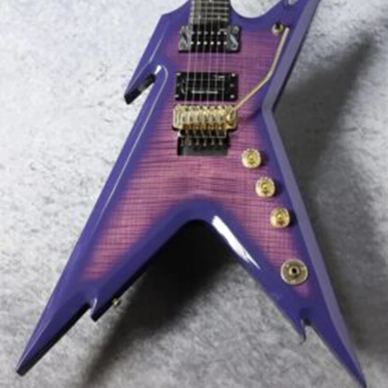 Factory Custom Dean Dime Razorback DCR Black Tooth Electric Guitar