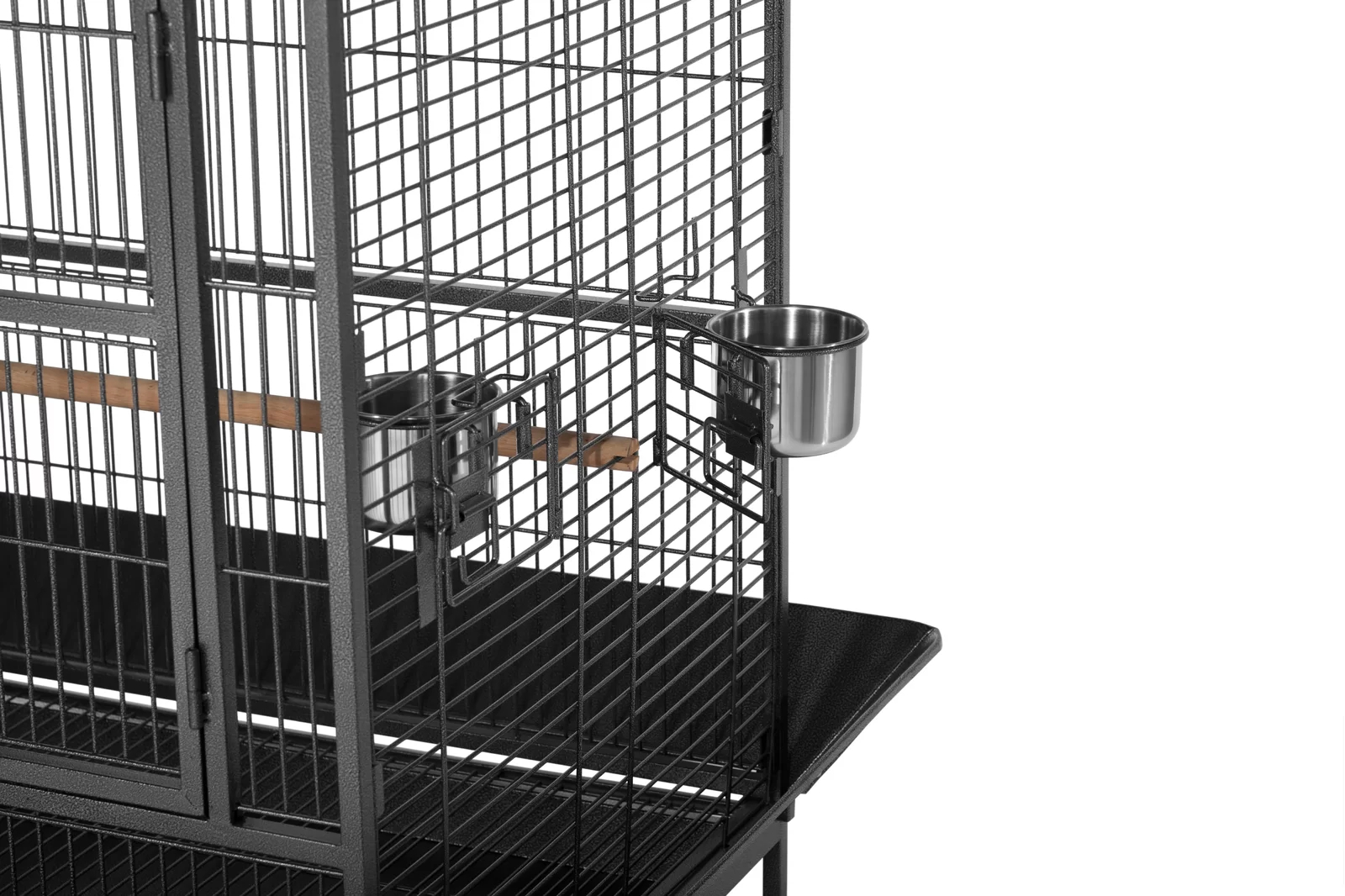 Nickelson 66'' Steel Play Top Floor Bird Cage with Wheels