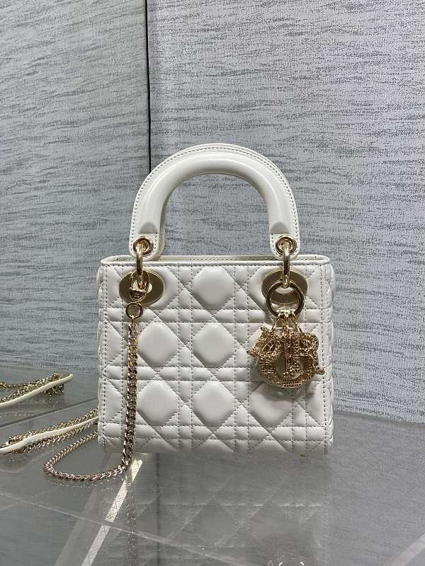 Lady Dior Mini Bag Ivory