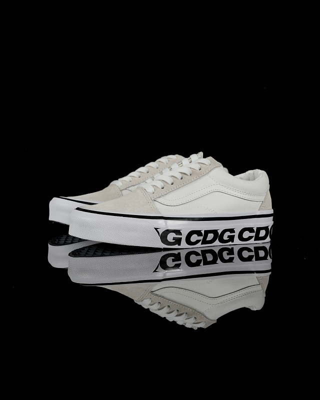 Vans Skool CDG Logo White