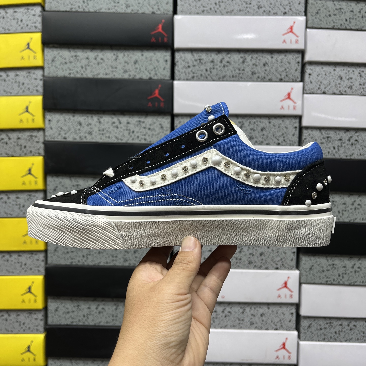 Vans Knu Skool Navy Pearl Stud