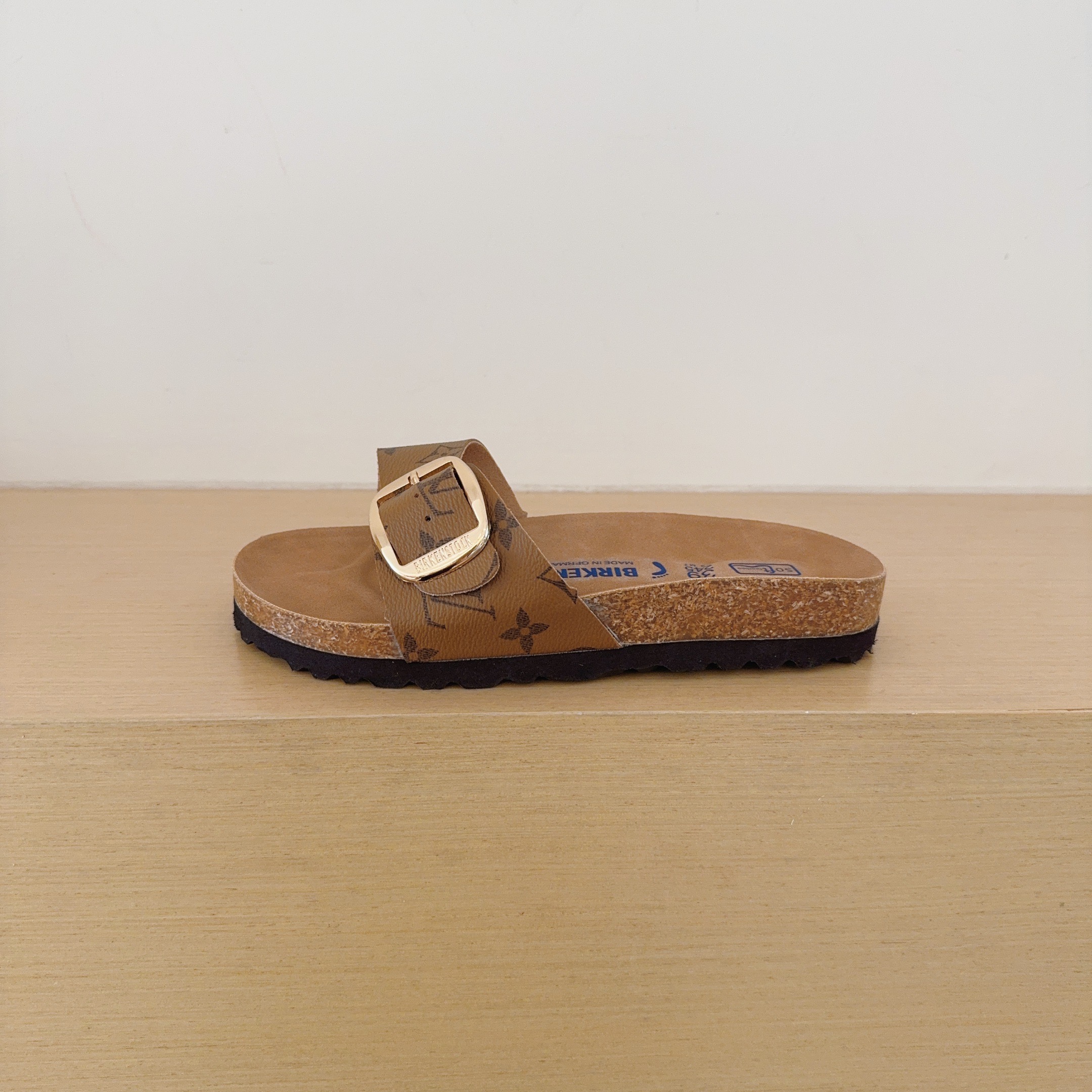 Birken-Style Big-Buckle Sandals