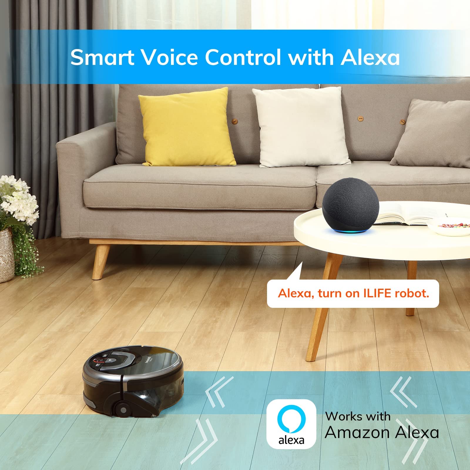 Autonomous Floor Mopping Scrubbing Robot for Hard Floors