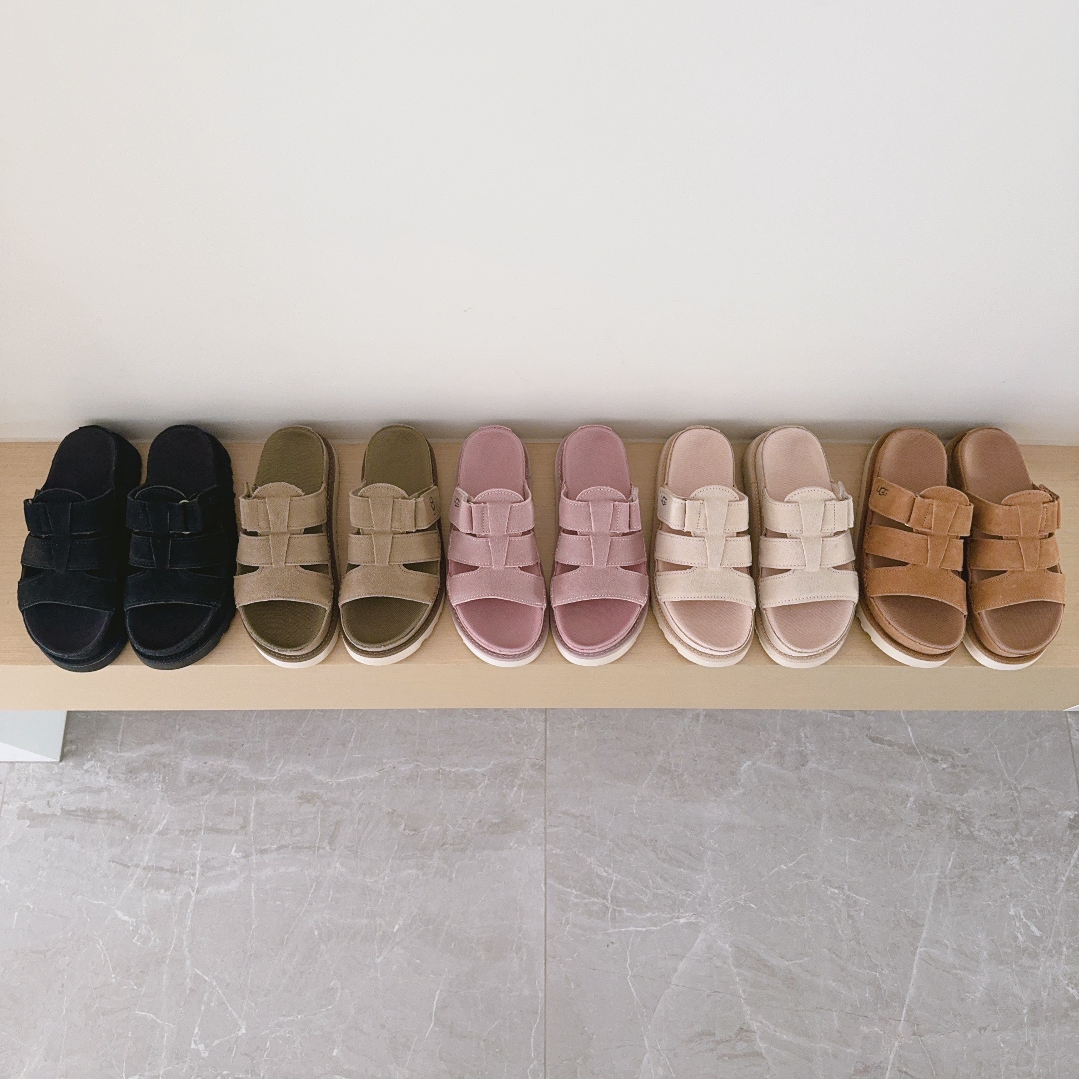 Three-Strap Slippers