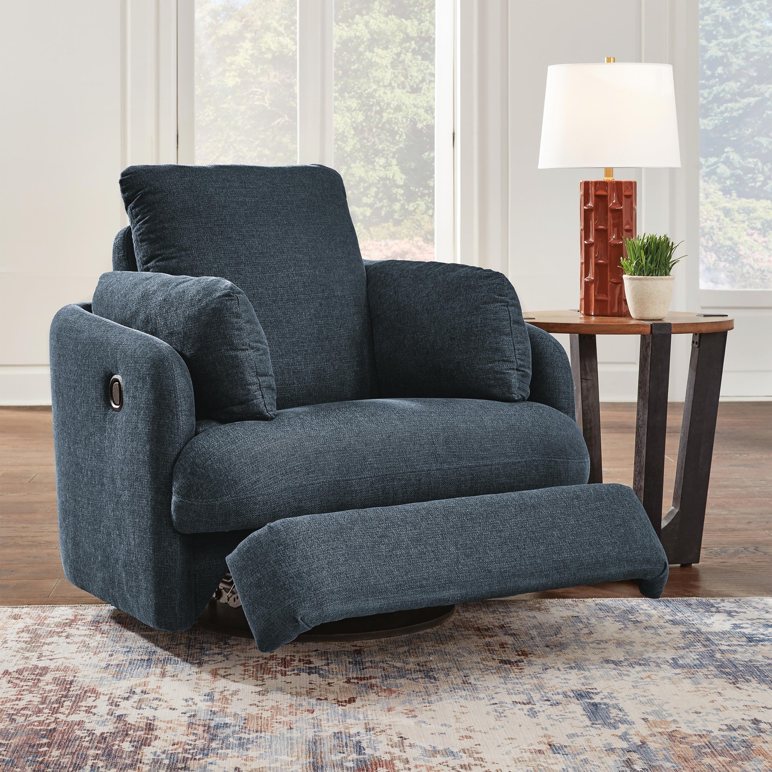 Modmax Next-Gen Nuvella™ Performance Fabric Swivel Glider Recliner