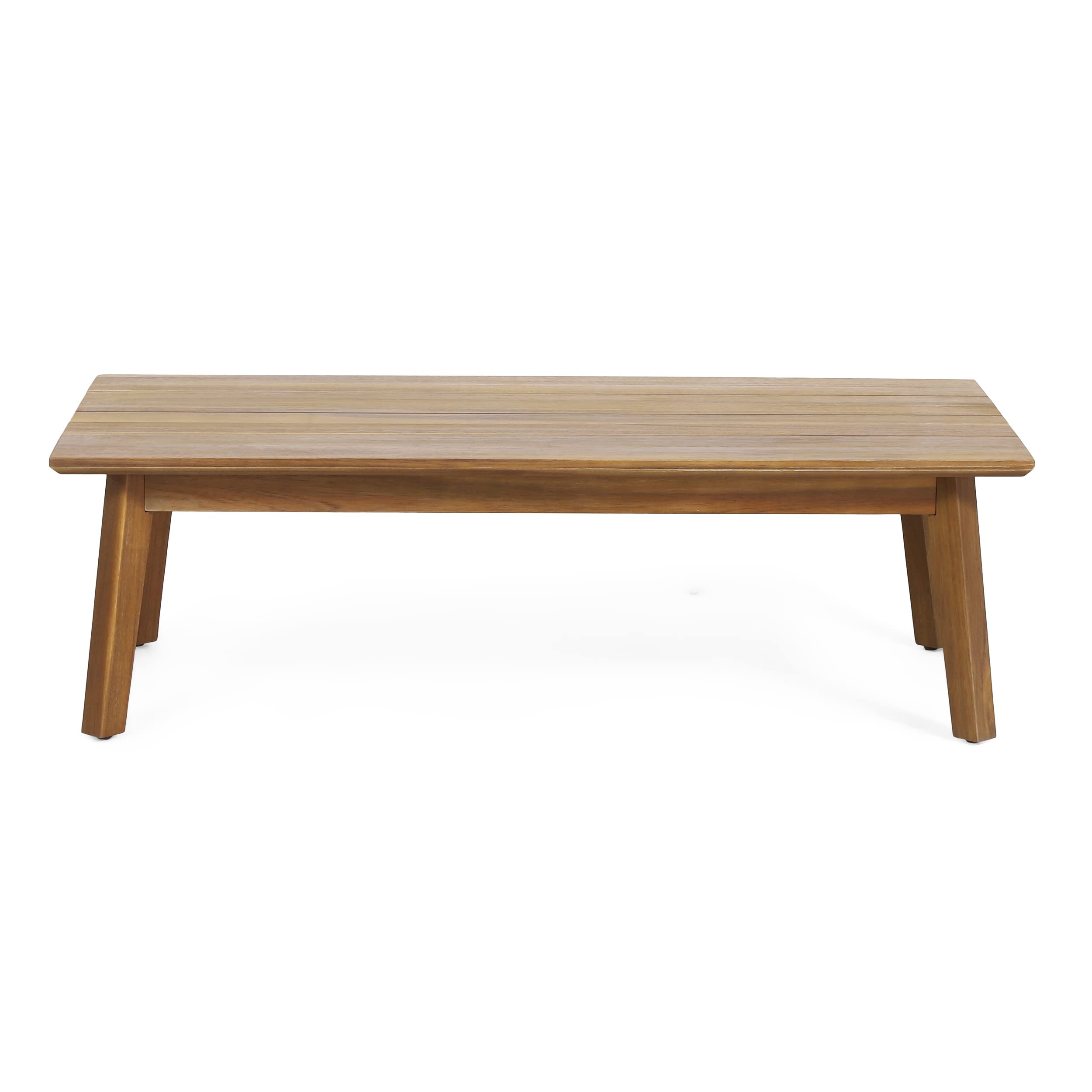 Burchett 4 Pcs Chat Set - Acacia Wood and Wicker