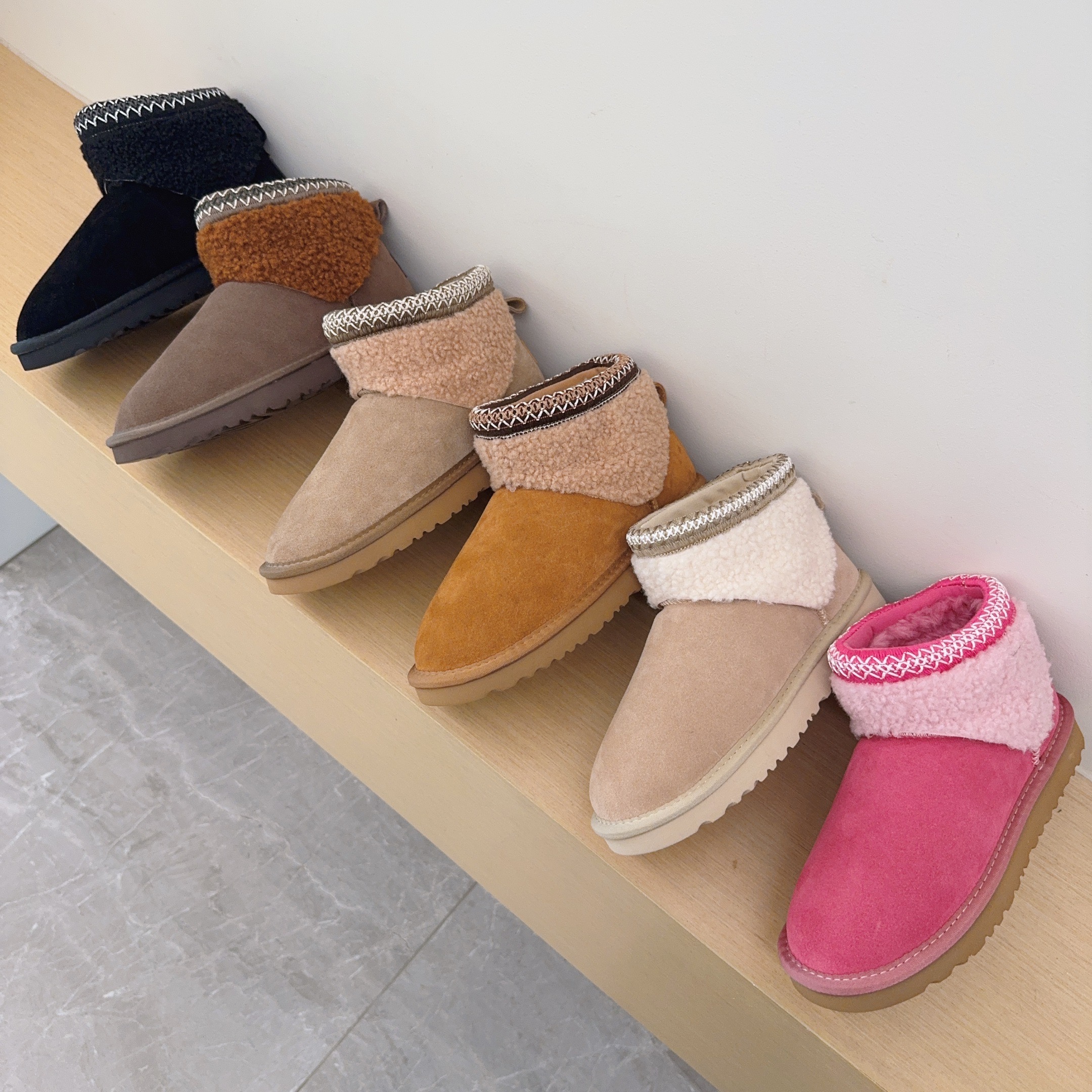 Teddy Suede Ankle Boots