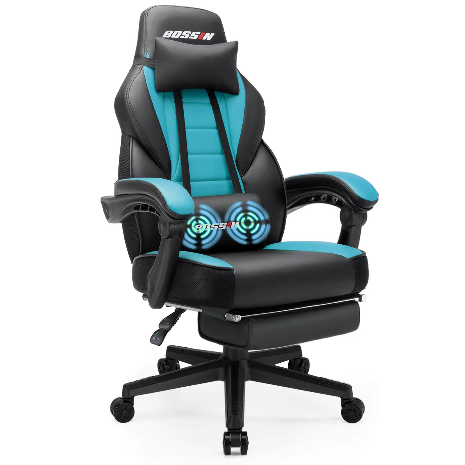 Racing Style Large Size High-Back PU Leather Gaming Chair