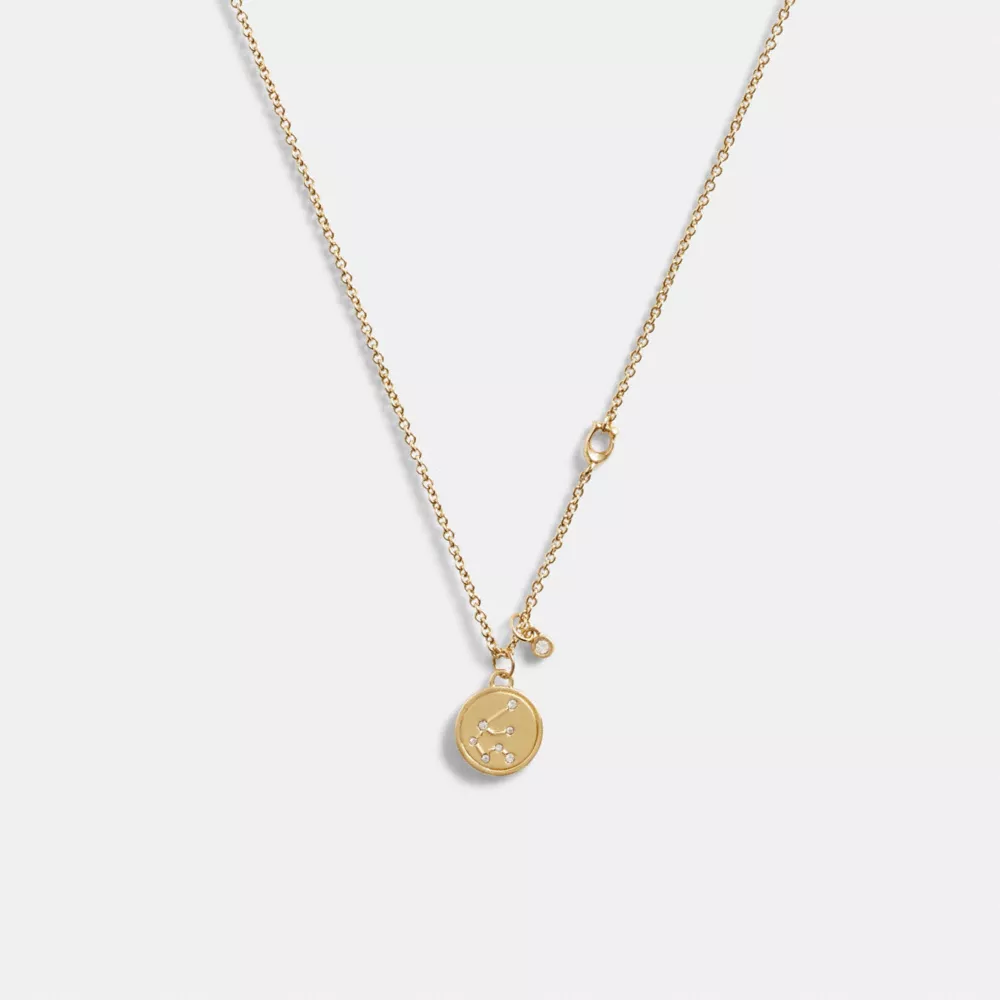 COAthtCH Aquarius Coin Pendant Necklace