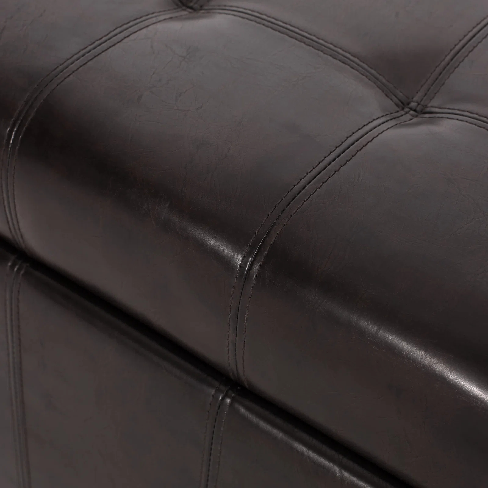 Francisville Vegan Leather Ottoman