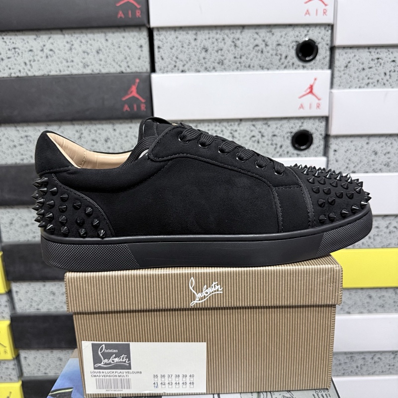 Christian Louboutin Sneaker Black Velvet Studded
