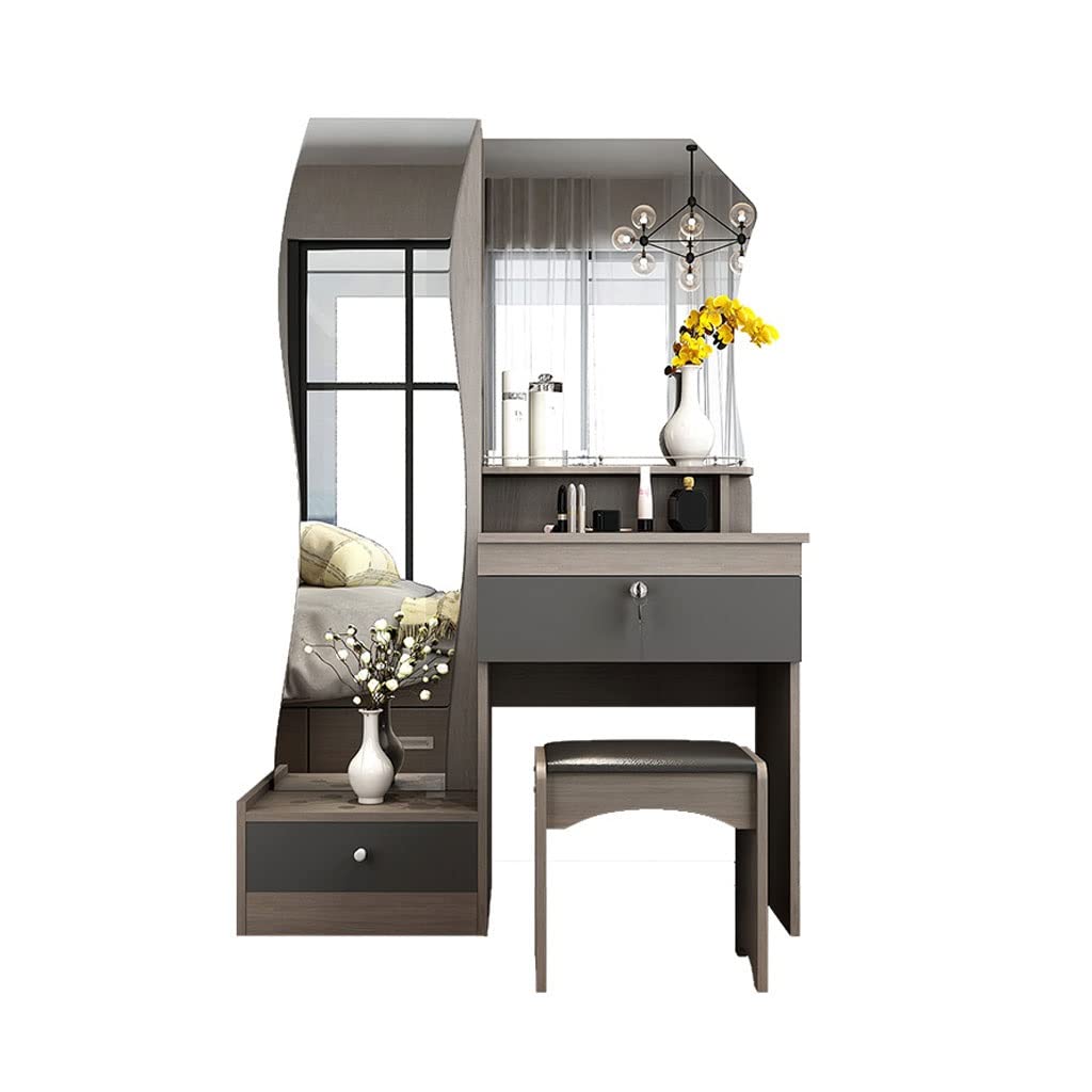 Bedroom Table Vanity Table Set Bedroom Storage Dresser Modern