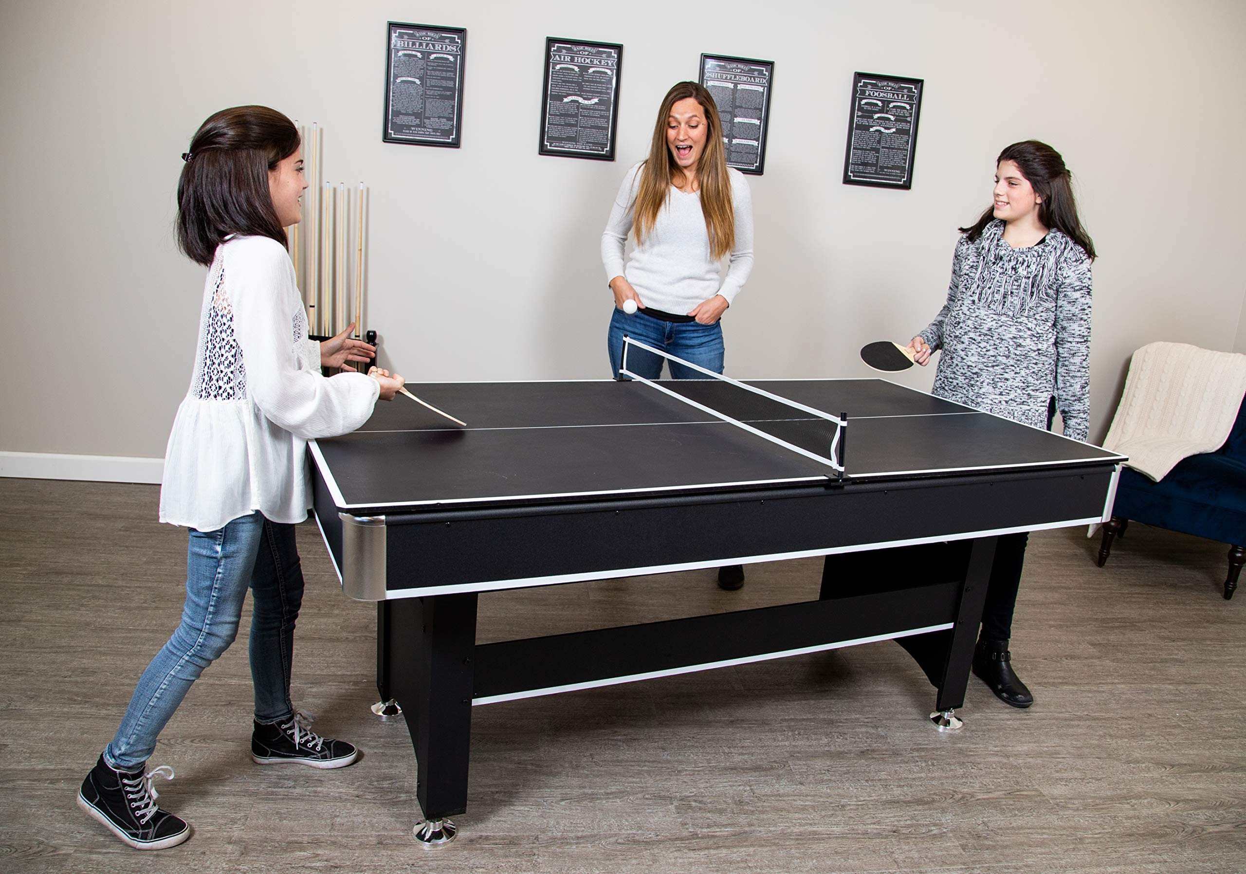 6-Ft Pool & Table Tennis Multigame Table for Family Recreation