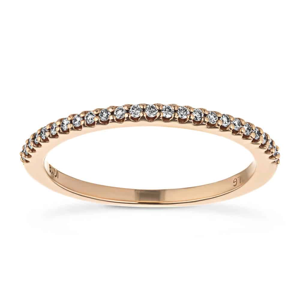Hailey 1/8 ctw Round Lab Grown Diamond Shared Prong Stackable Band