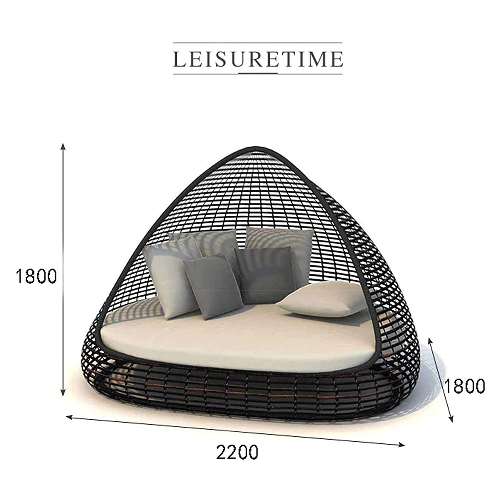 Creative Bird's Nest Patio Daybed Furniture