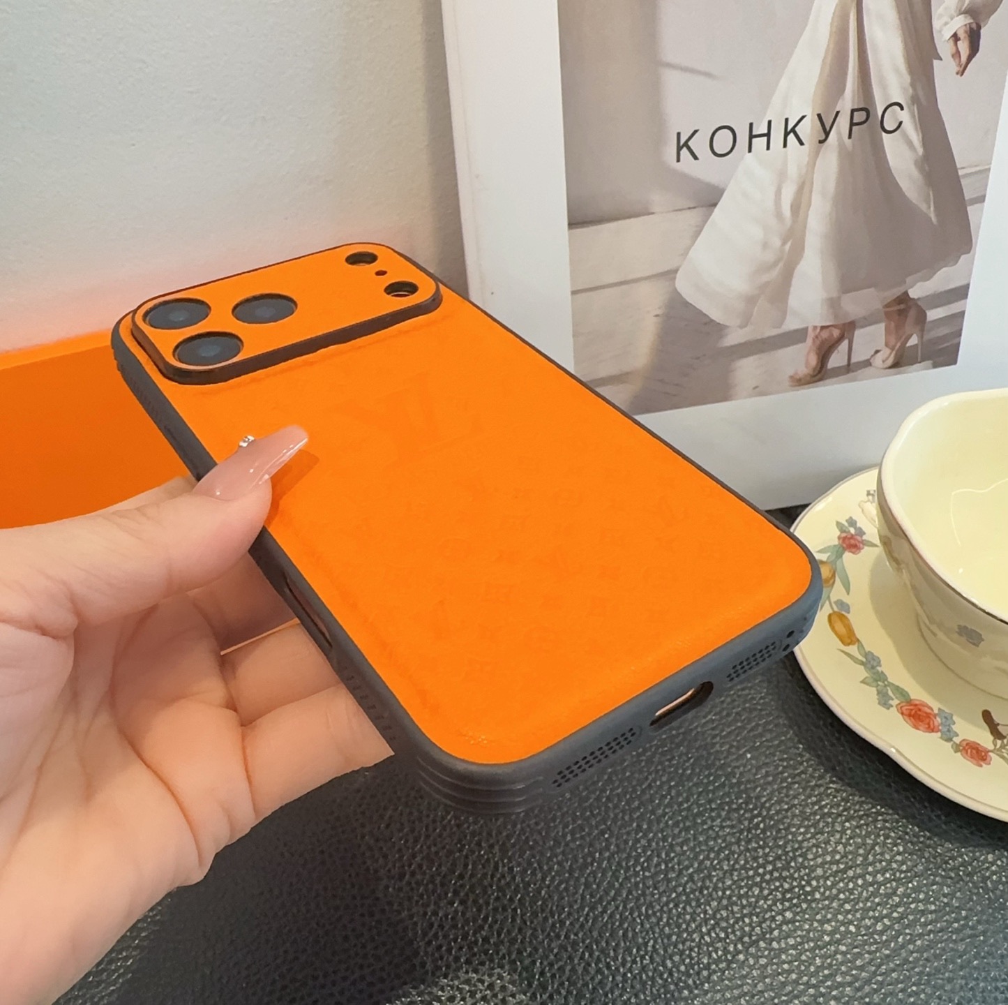 LV Leather Phone Case | Precise Cutouts & Full Edge Protection