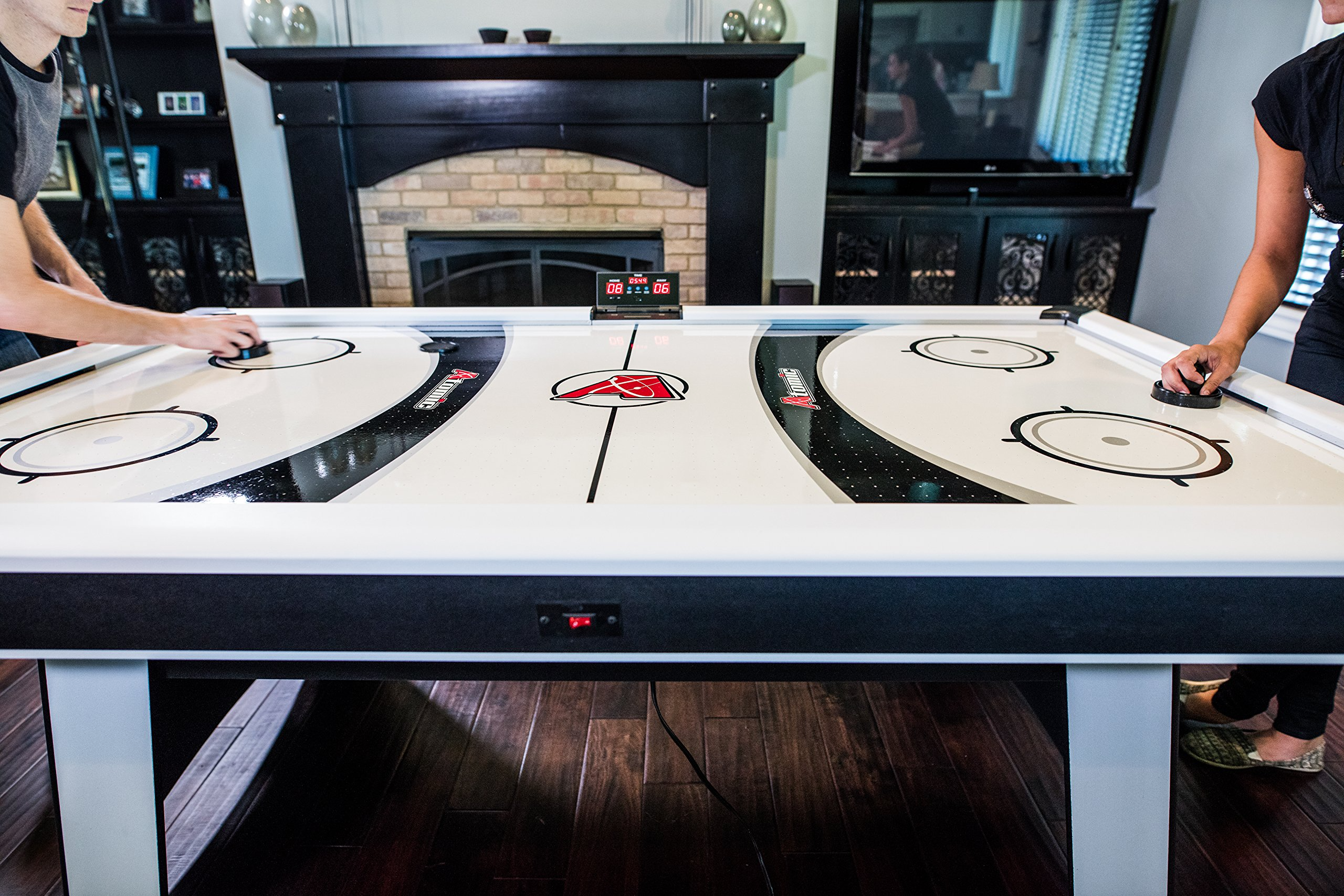 7' Air Hockey Table with Electronic Score Keeping with