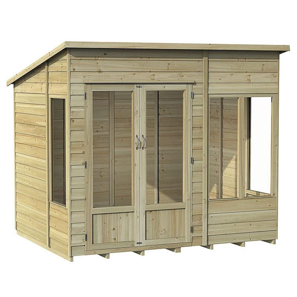 8x6 Forest Oakley Double Door Pent Summer House
