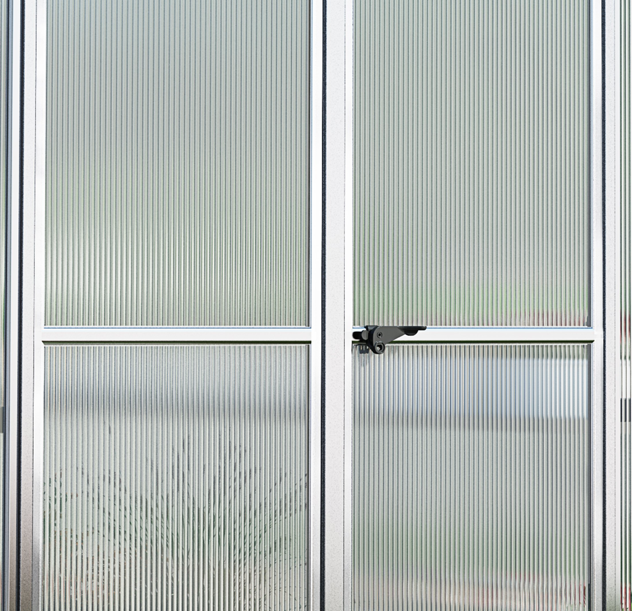 Bella Hobby Greenhouse, Silver with Twin Wall Glazing