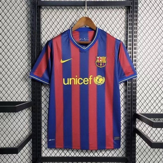 09-10 Barcelona Home Retro Football Jersey