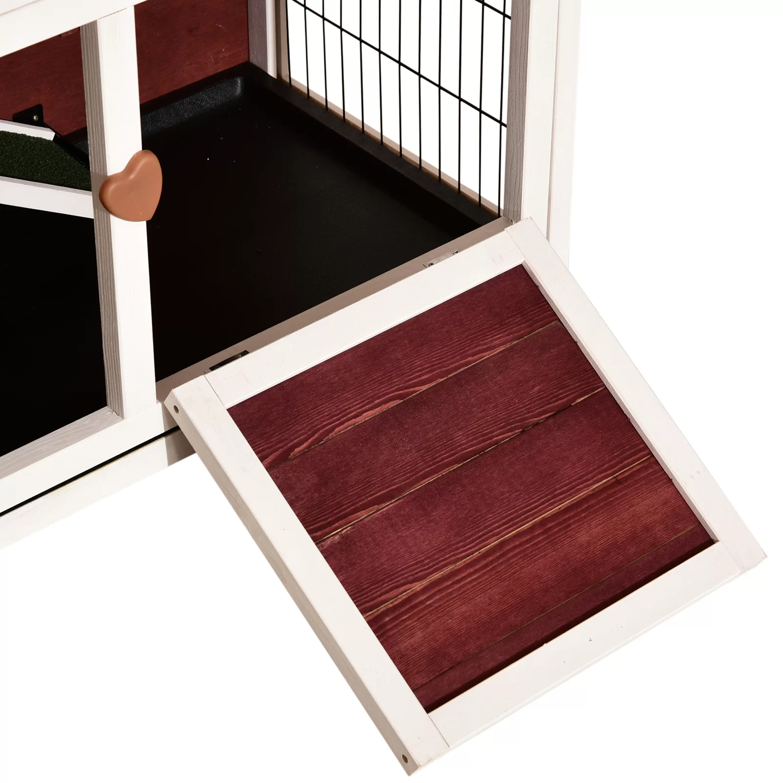 Handler Weather Resistant Small Animal Hutch with Ramp