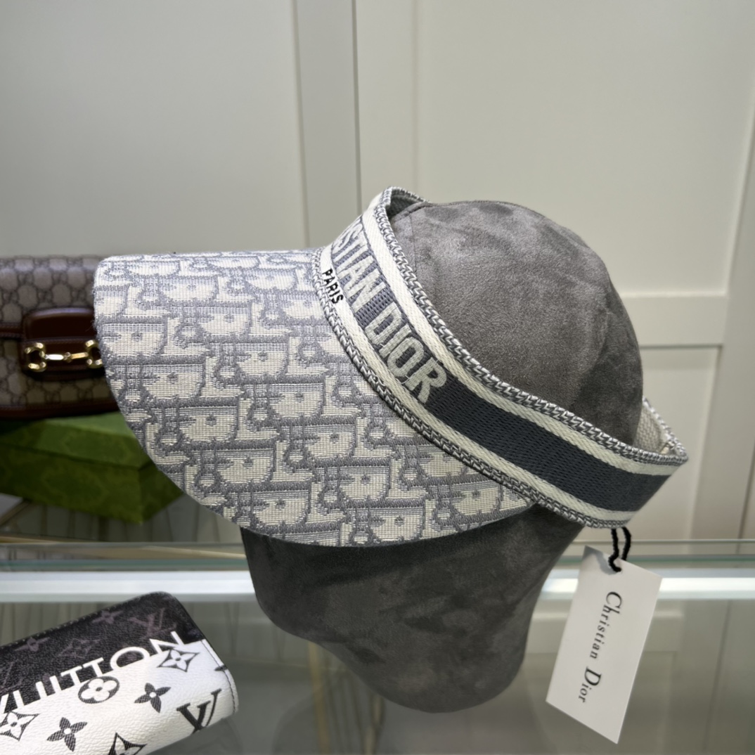 Dior Oblique Visor Navy and Grey