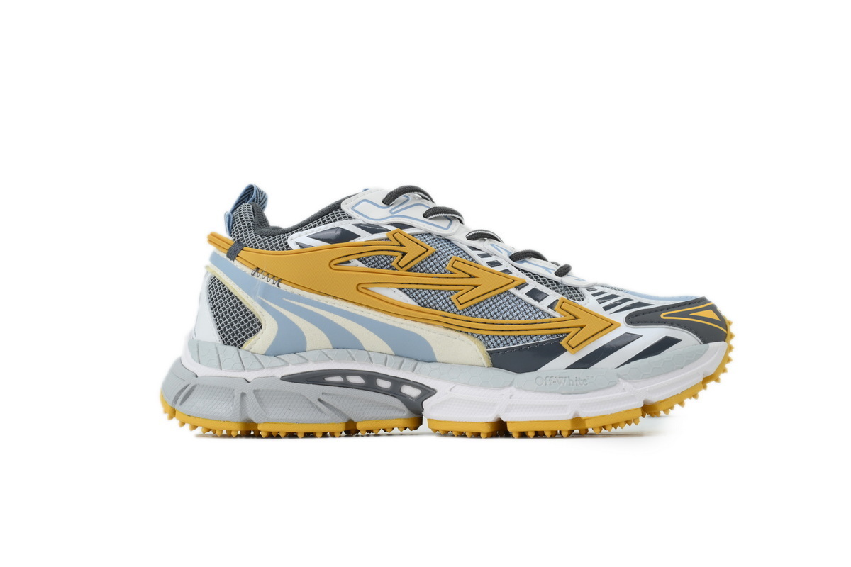 Off-White Be Right Back Yellow Gray OMIA295S 26FAB002 4C16