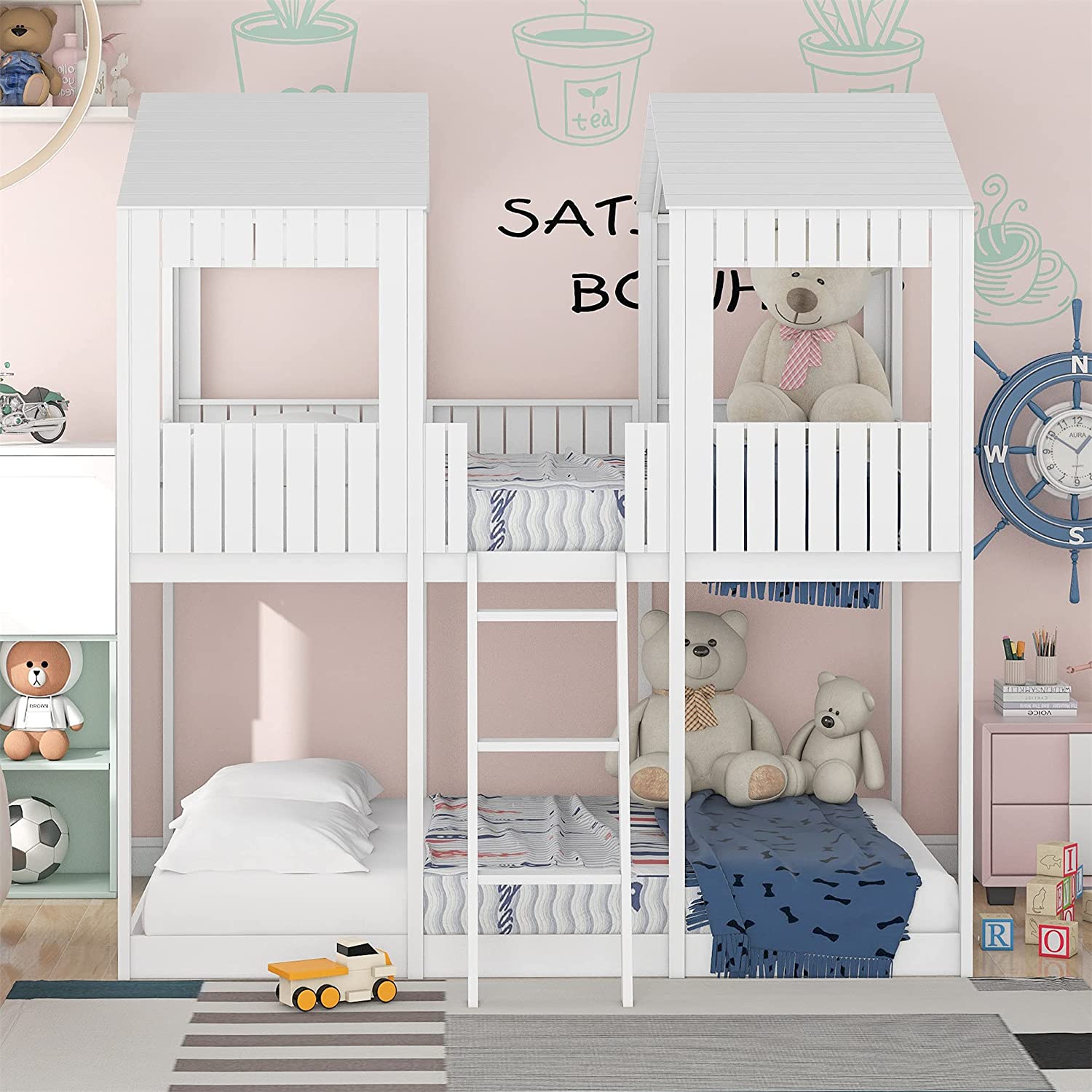 Low Bunk Beds Full Over Full Size