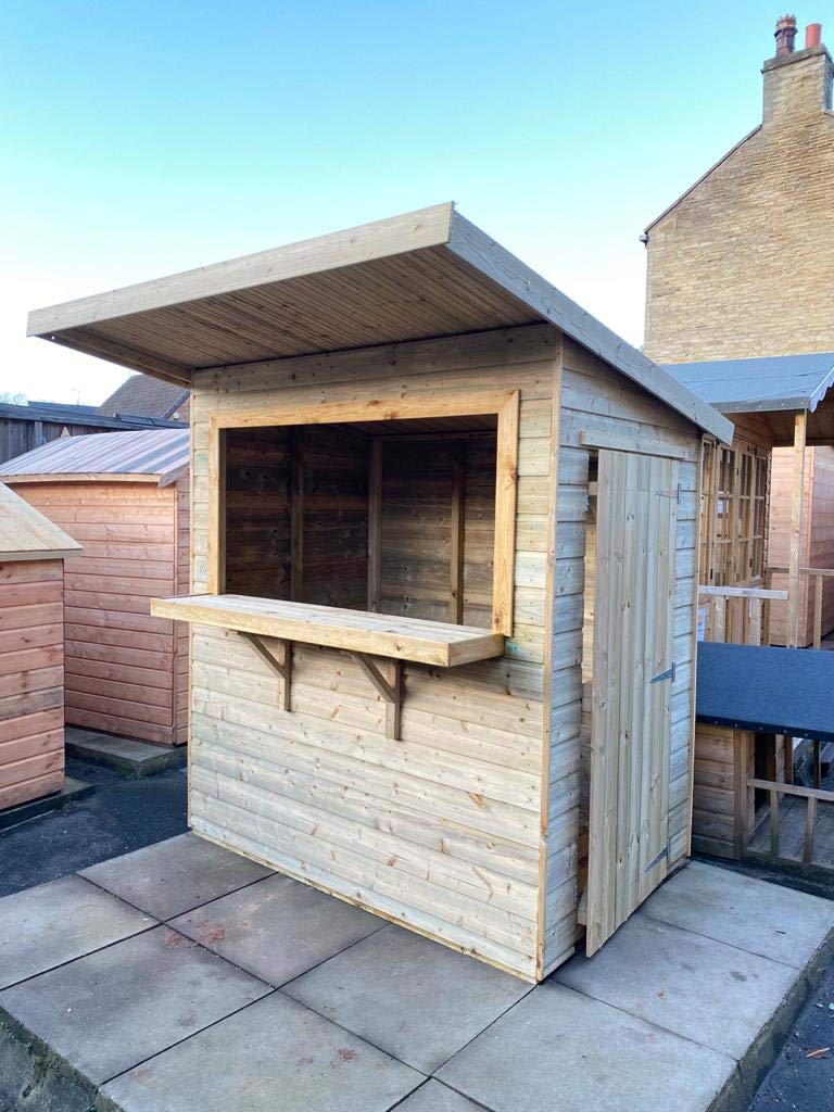 Garden Bar Drinks Shed 6x4 Fully T&G Quality Wooden Party Hut