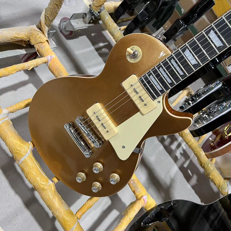 Gold Top Electric Guitar Rosewood Fingerboard High Quality Guitarra High Quality
