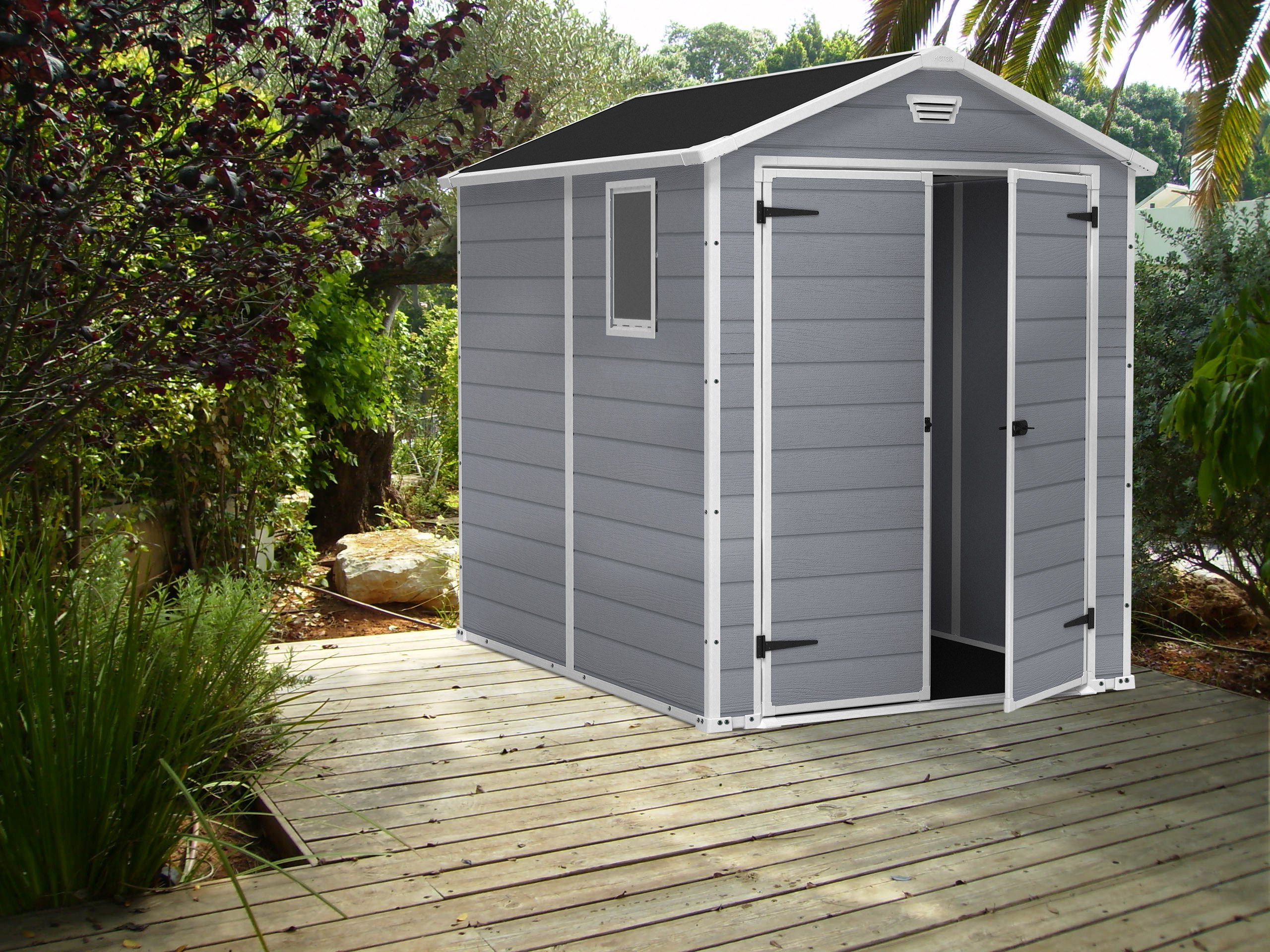 6x8 Resin Storage Shed - Perfect to Store Patio Furniture