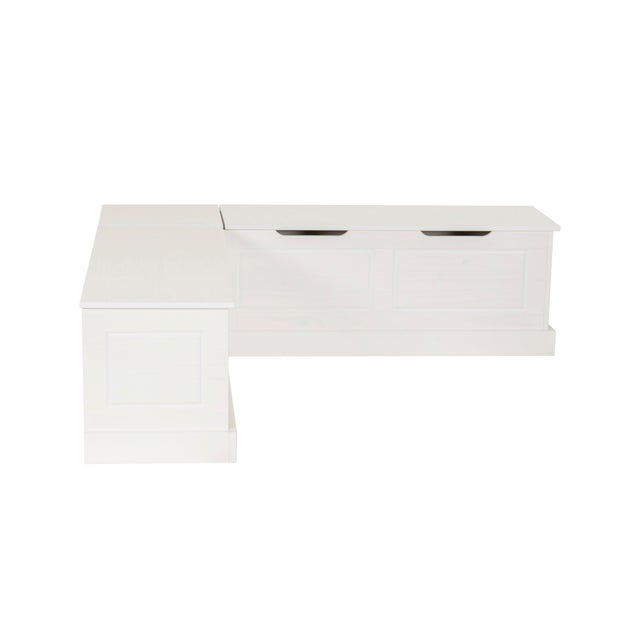 Linon 62-inch Landin Backless Corner Breakfast Nook