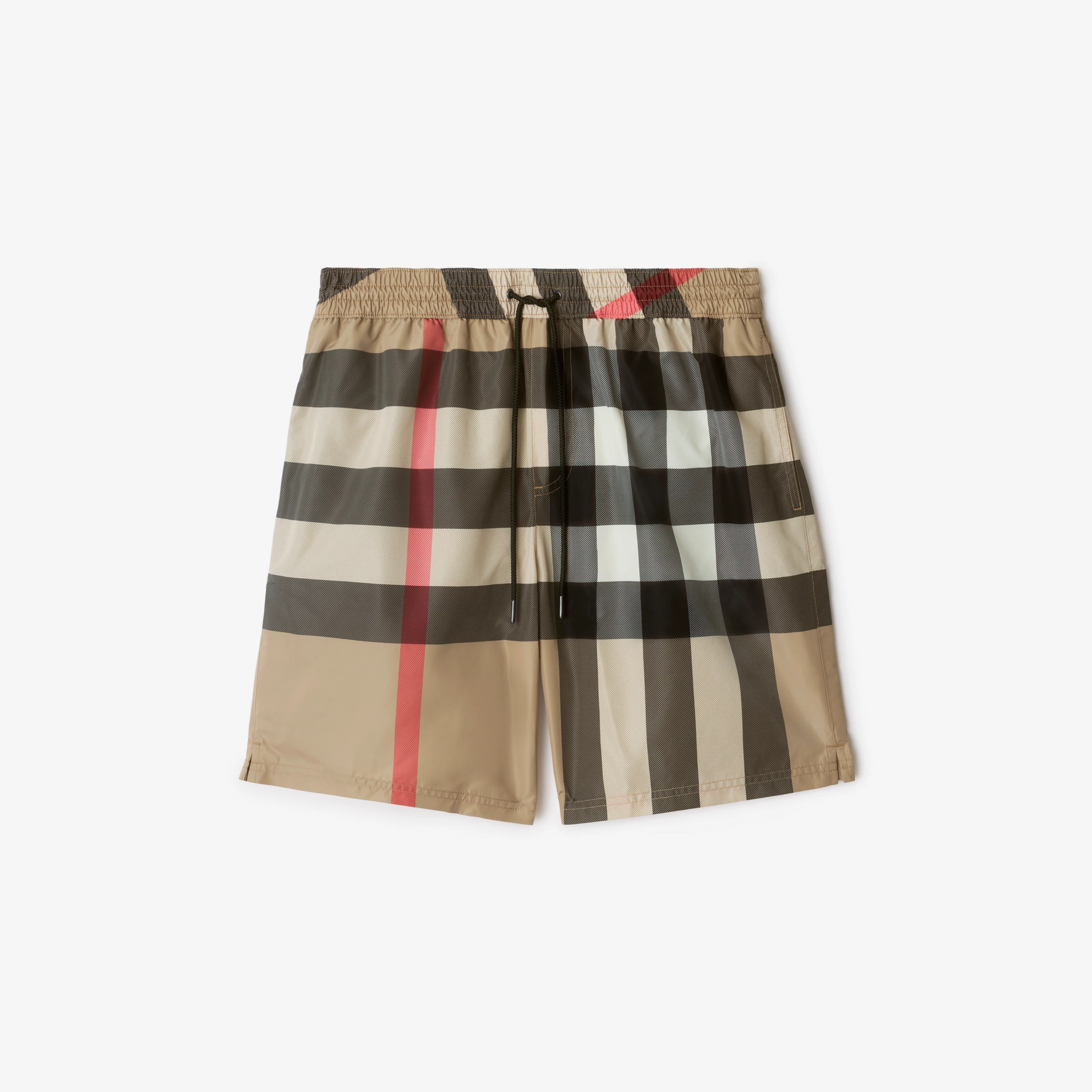 Burberry Beige Check Swim Shorts