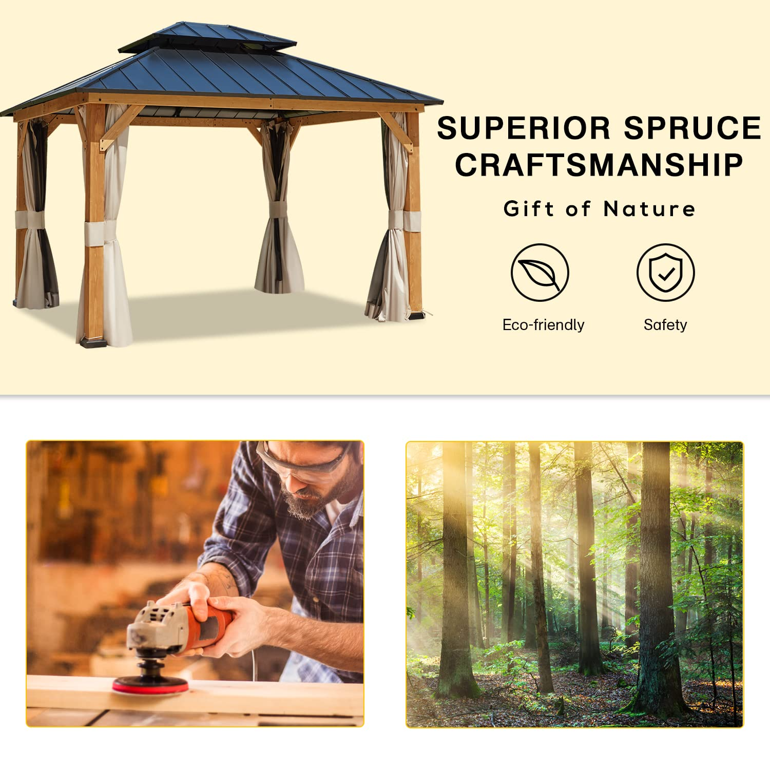 Spruce Wood Gazebo
