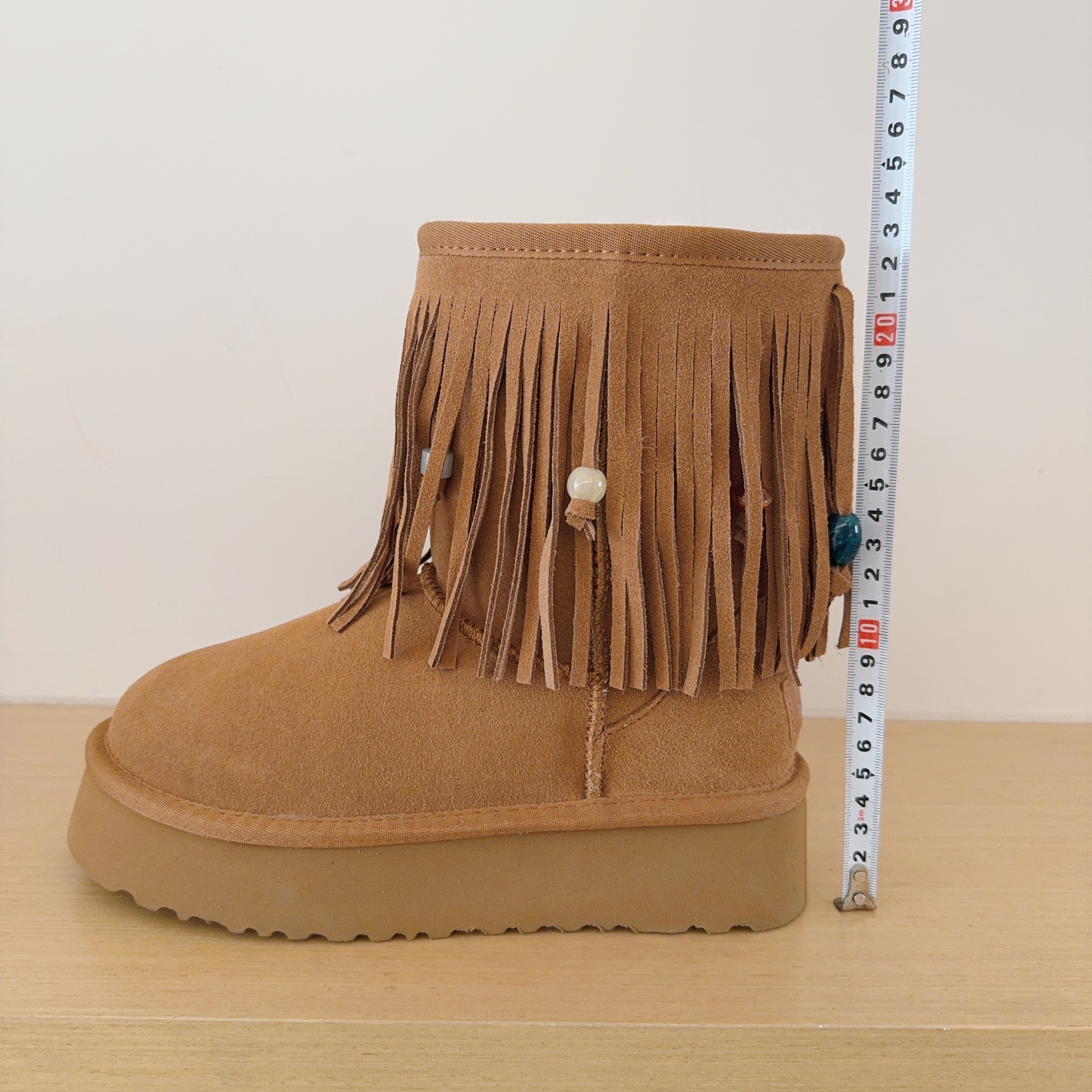 Tassel Mid-Calf Boots Platform