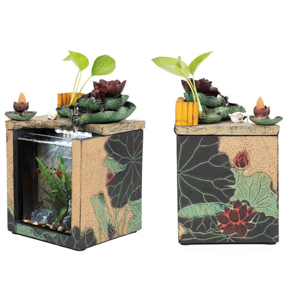 Small Landscape Fish Tank Desktop & Water Decoration Office