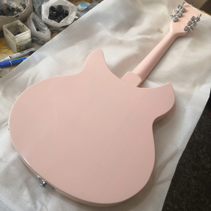 12 Strings Semi Hollow Body Electric Guitar Gloss Varnish Rosewood Fingerboard
