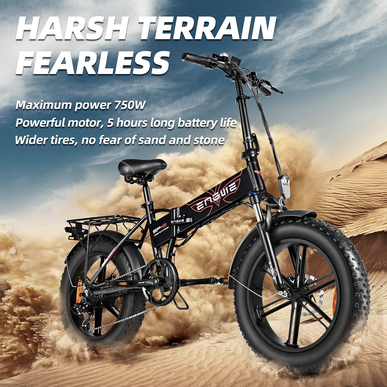 750W Folding Electric Bike for Adults 20