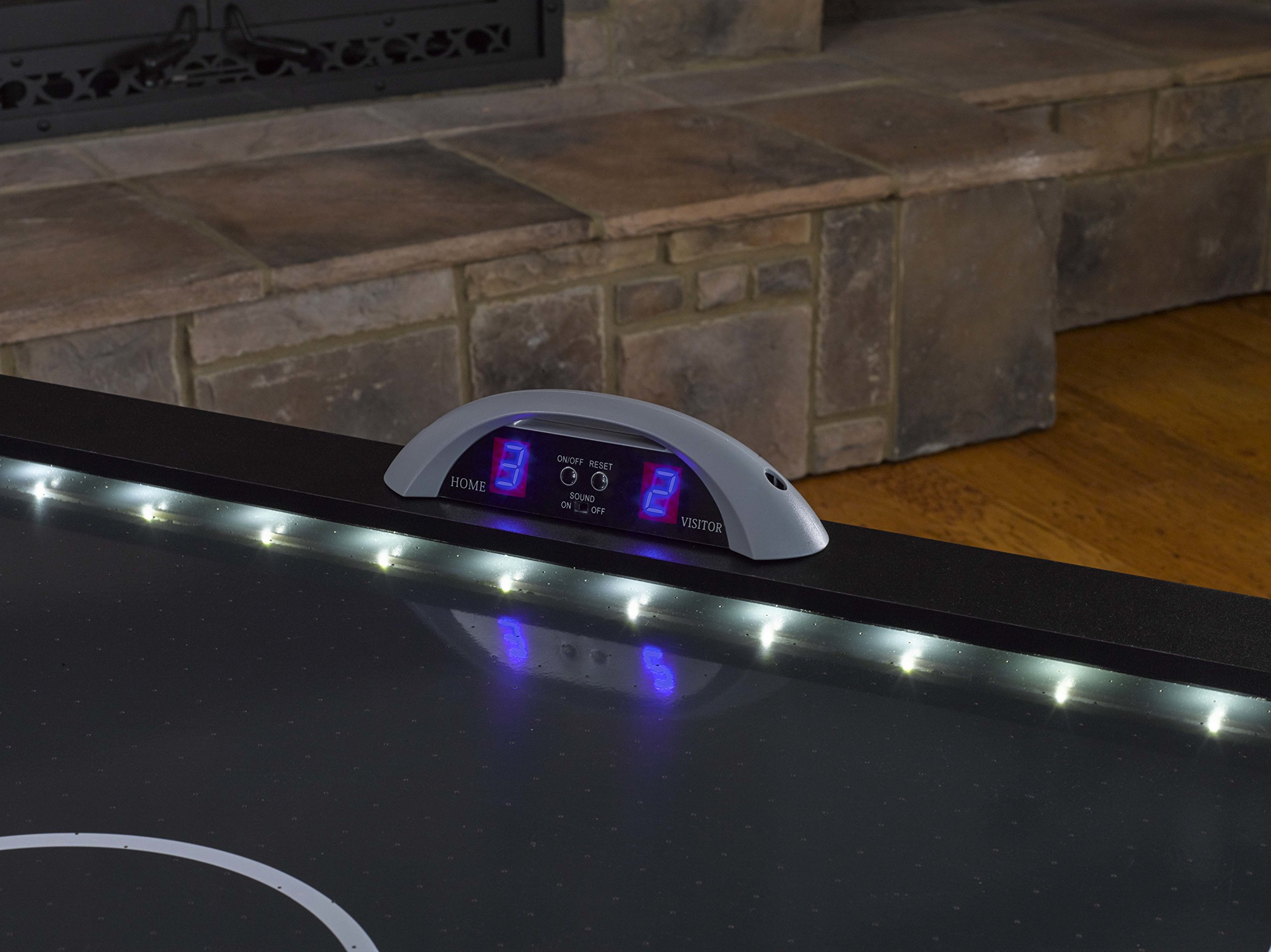 Lazer 6' Interactive Air Hockey Table Featuring All-Rail LED