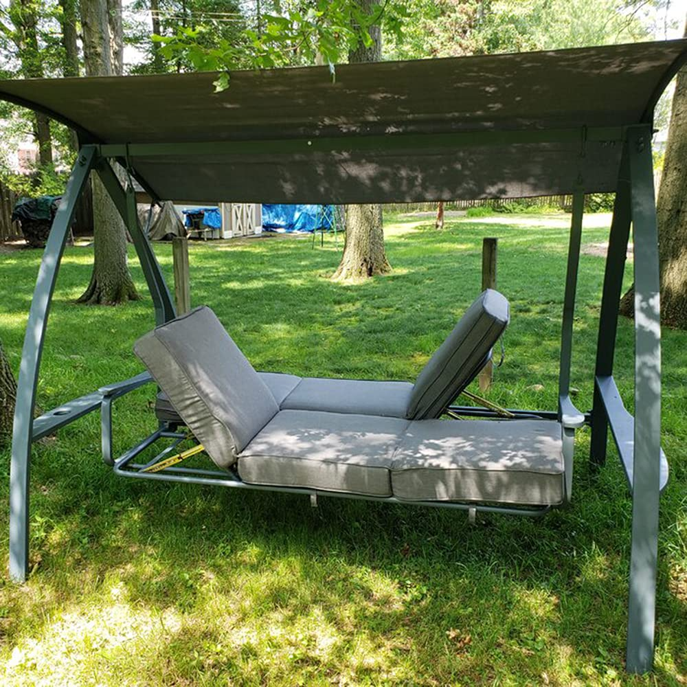Patio Swinging Bench Chair 3-Seat Daybed Porch Swing Seater