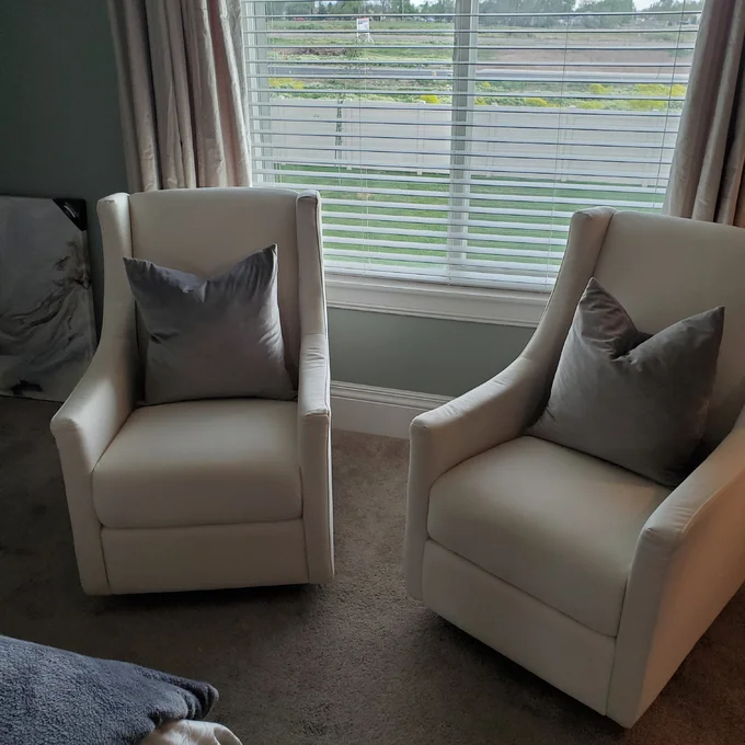 Toco Swivel Glider with Ottoman Set