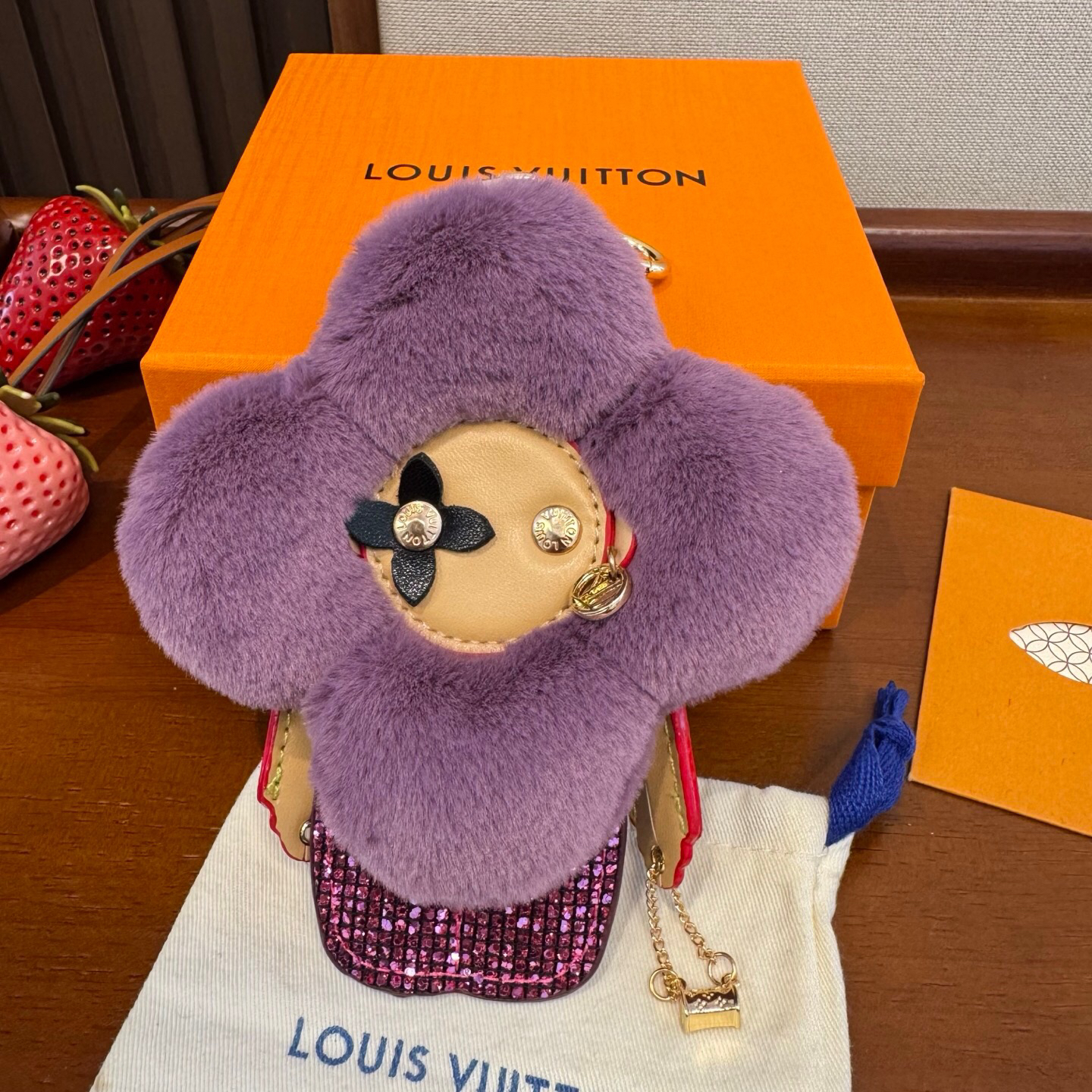 LV Vivienne Doudou Bag Charm And Key Holder