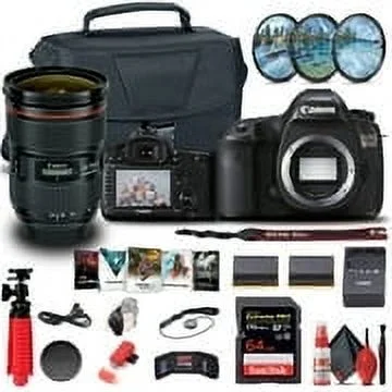 Canon EOS 5DS DSLR Camera (0581C002) + EF 24-70mm Lens + 64GB