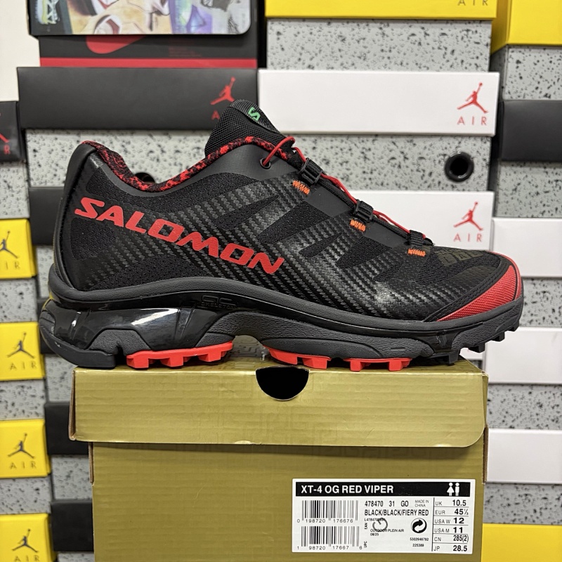 Salomon XT-4 OG Protective Black Red Sneakers