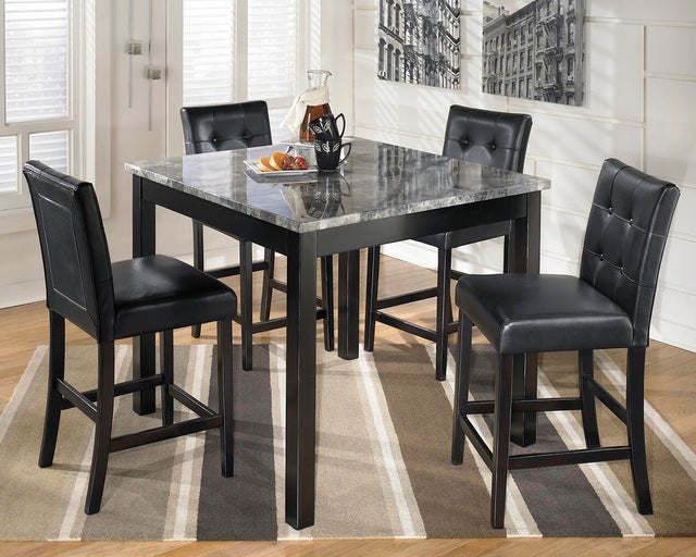 Maysville Counter Height Dining Table and 4 Bar Stools