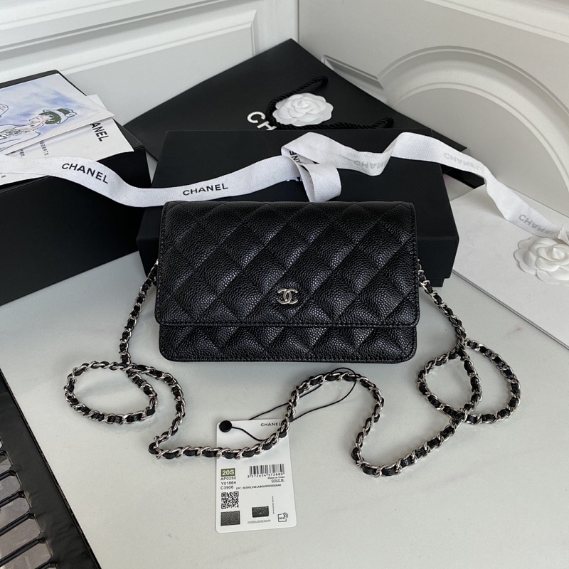 Chanel WOC Black Silver Hardware Bag