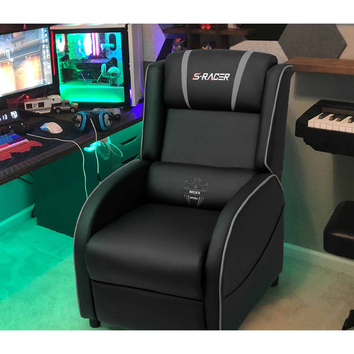 Faux Leather Reclining Massage Chair
