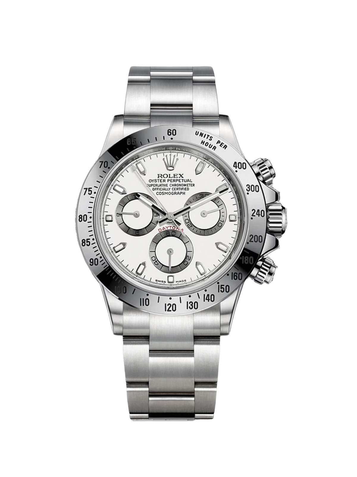 【Super Clone】Rolex Daytona 116520 White Dial Stainless steel Mens Watch